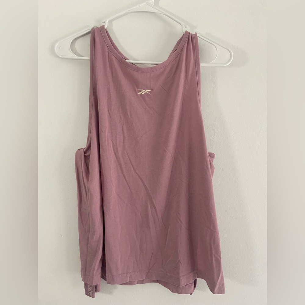 Reebok Maternity Mauve Athletic Tank; size medium; sides open as pictured.